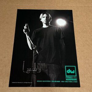 Brooks Wackerman of Bad Religion - DW Hardware - 2008 Print Advertisement